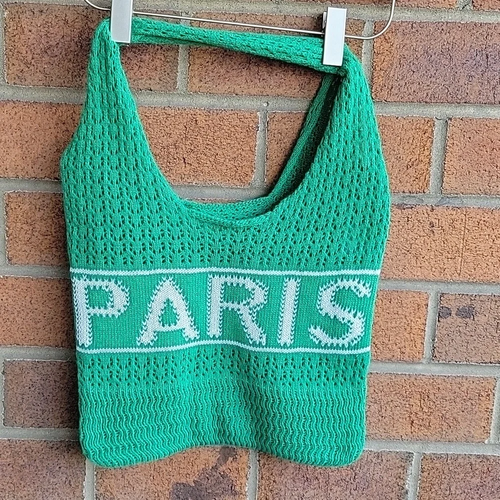 PARIS Crochet tote bag - NWOT - Picture 5 of 6